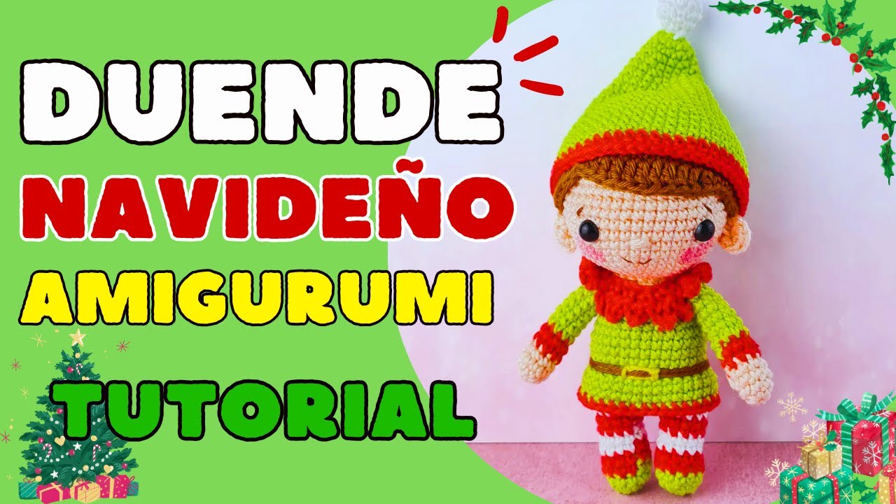 Como tejer un DUENDE DE NAVIDAD amigurumi | parte 3 | tutorial paso a paso