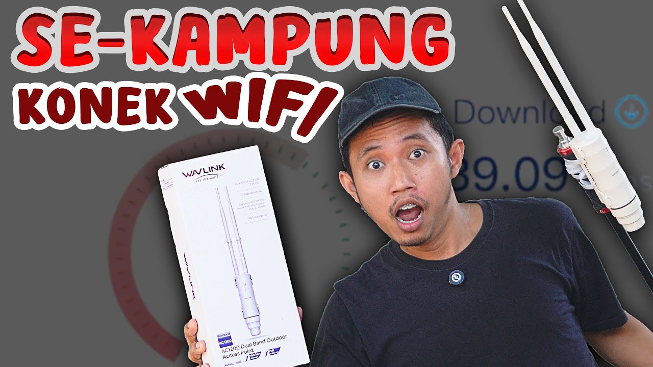 ALAT SEBAR WIFI !! Se Kampung bisa konek - Wavlink AC1200 Aerial HD3 Review Access Point