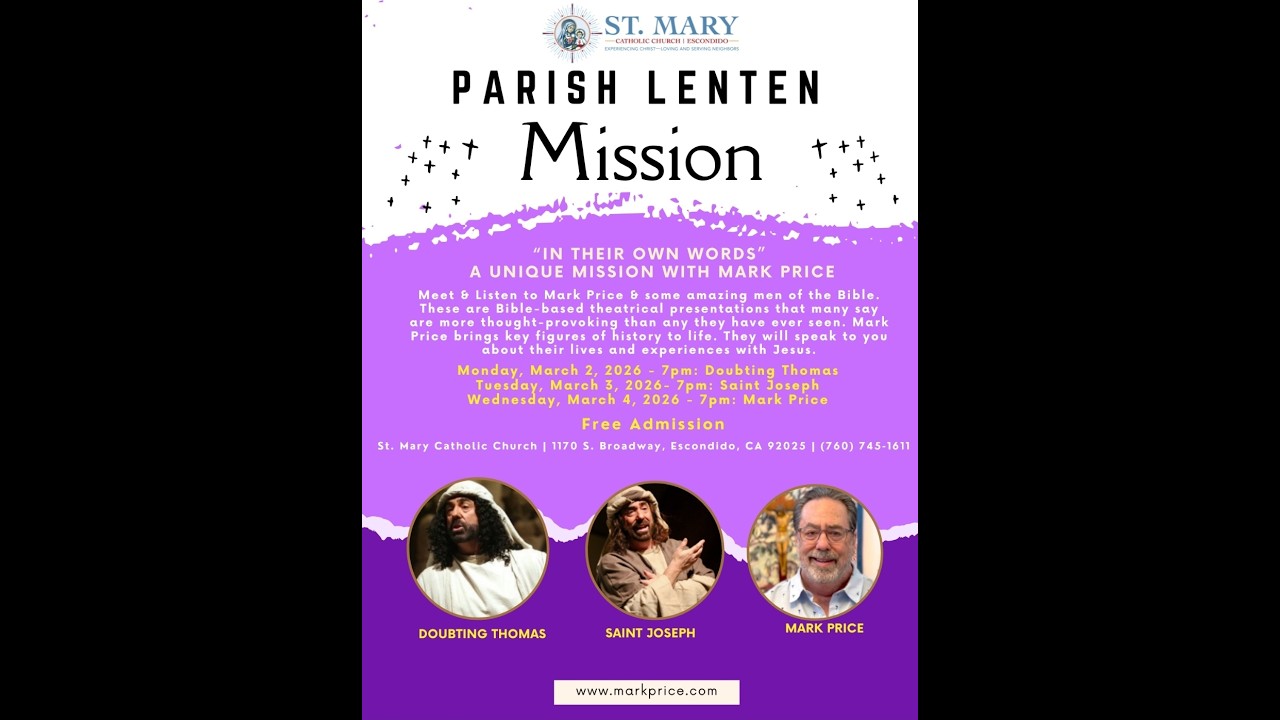 Mark Price Parish Mission Presents Saint Joseph