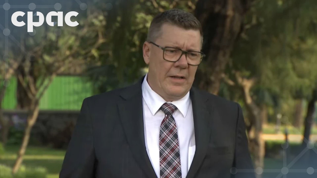 Saskatchewan Premier Scott Moe speaks with media in New Delhi – March 2, 2026