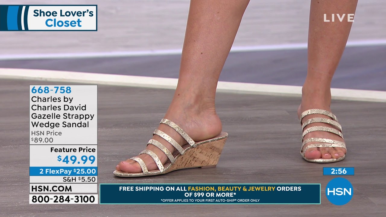 Charles by Charles David Gazelle Strappy Wedge Sandal