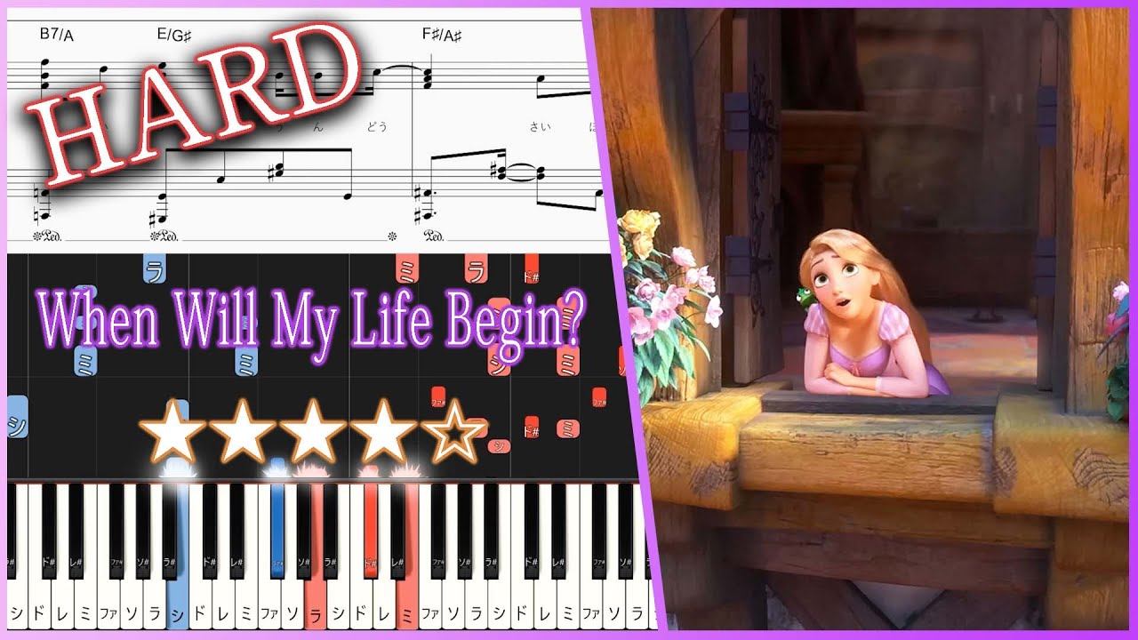 Tangled - When Will My Life Begin? - Hard Piano Tutorial + Sheets【Piano Arrangement】