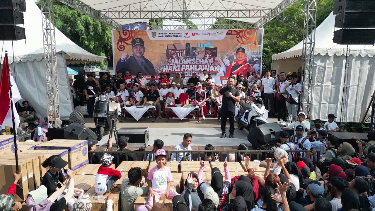 Peringati Hari Pahlawan Gubernur Kalteng H. Sugianto Sabran Gelar Jalan Sehat Berkah