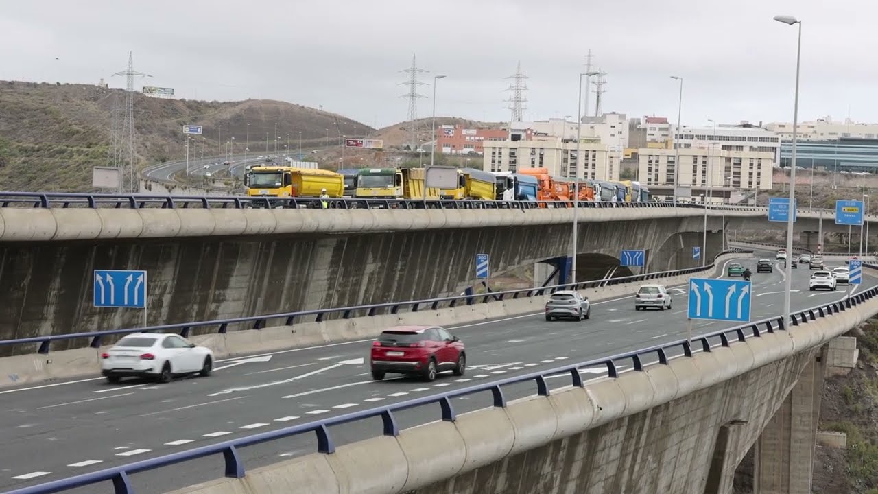 El Cabildo realiza los últimos trabajos de refuerzo del viaducto del Guiniguada.