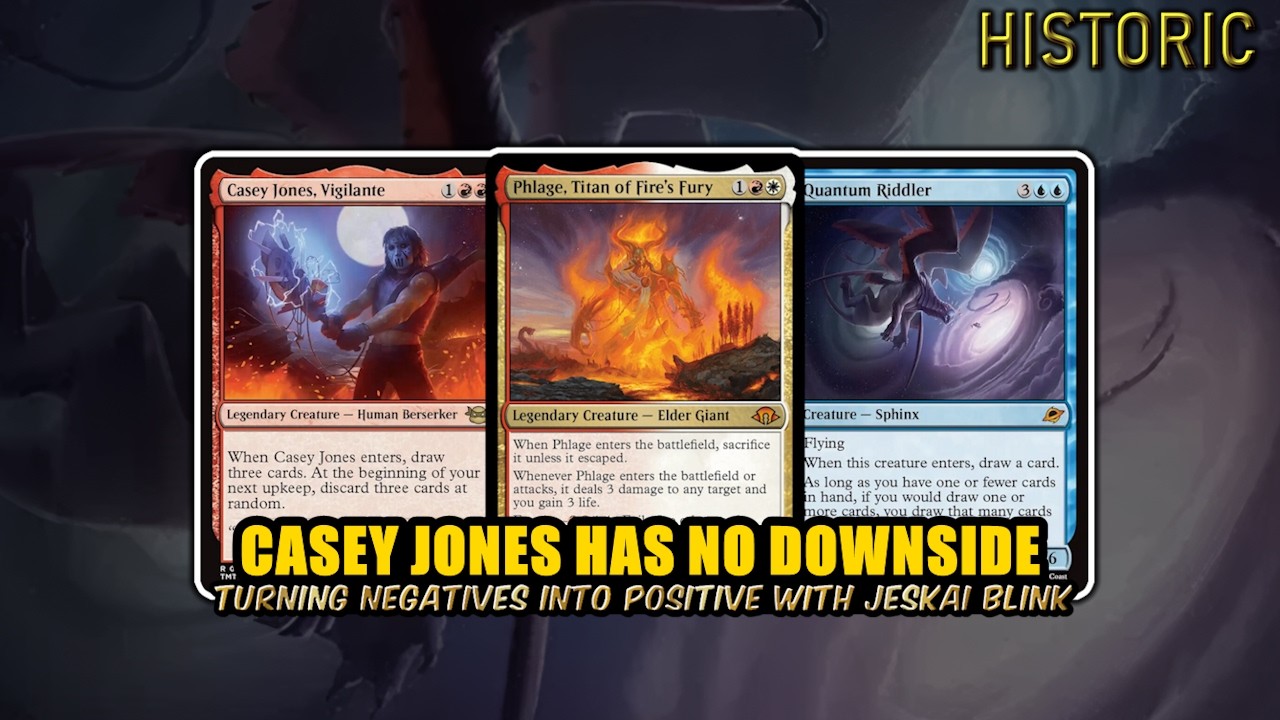 Casey Jones Turning Negative Into Value?! | Jeskai Blink | Historic BO3 | MTG Arena