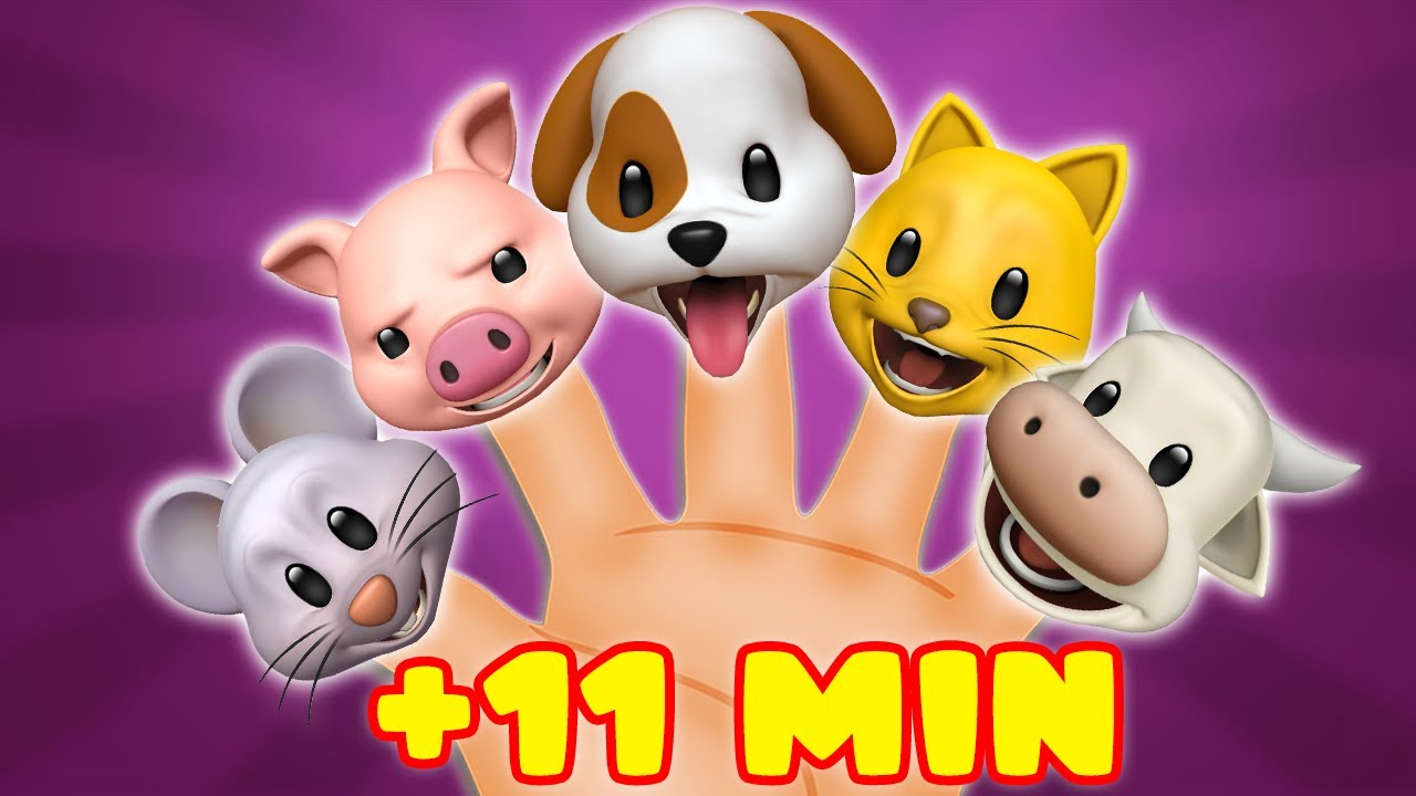 Memoji Animal Finger Family + MORE | Hi Honey Kids