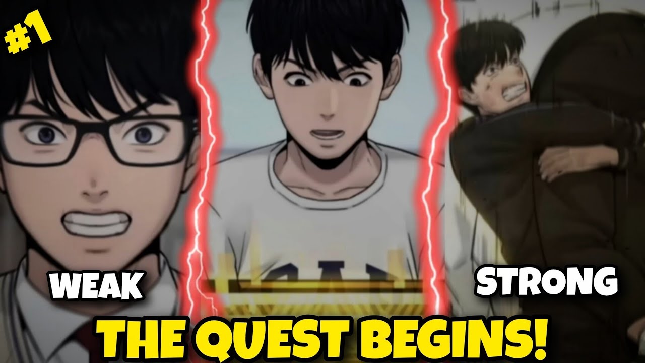 A WEAK Schoolboy GAINED a SECRET QUEST System! 💀🔥 QUESTISM Manhwa Part-1 EXPLAINED (Hindi)