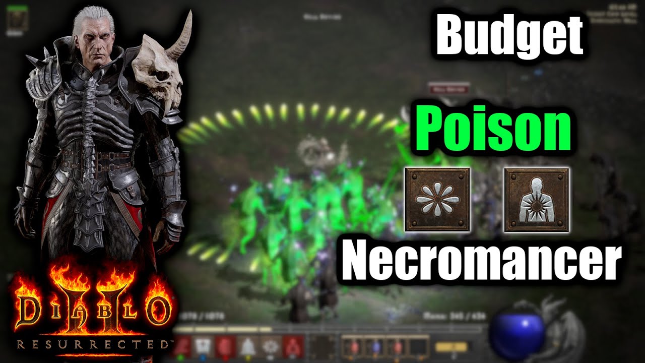 Budget Poison Necromancer - Viable even without Deaths Web? - Diablo 2 Resurrected 1440p