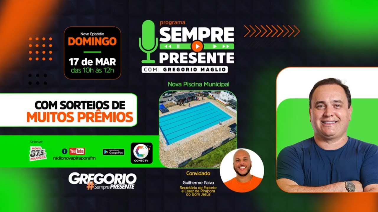 PROGRAMA SEMPRE PRESENTE COM GREGORIO - 18 de março de 2024