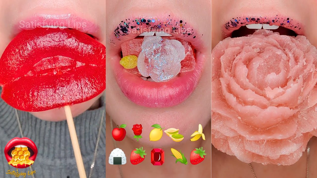 ASMR Satisfying Eating Sounds KOHAKUTOU EDIBLE CRYSTALS Mukbang 먹방
