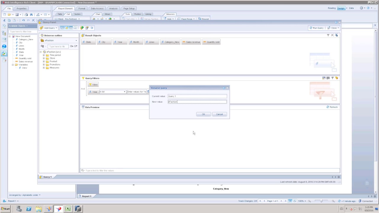 Pre-Defined Webi Expressions - Part 2