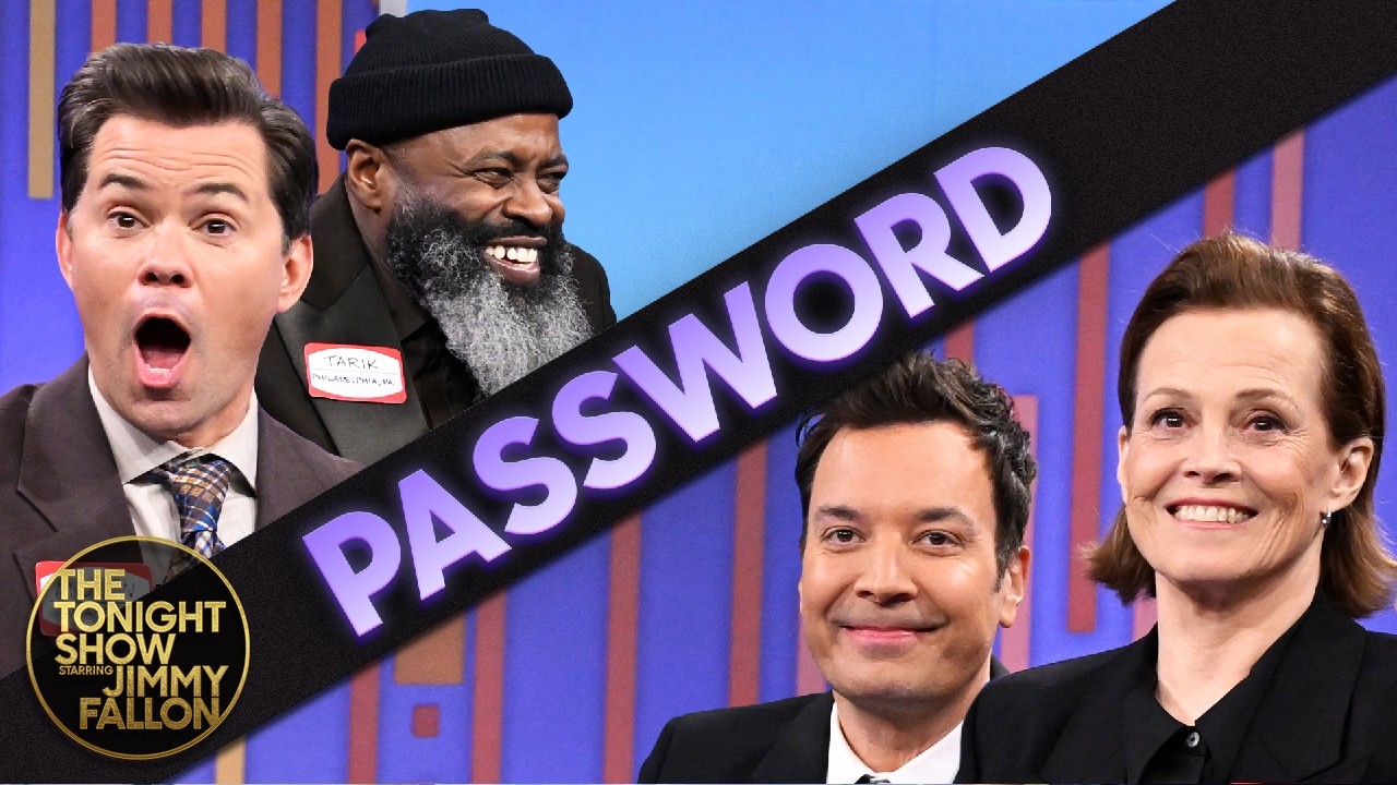 Password with Sigourney Weaver and Andrew Rannells | The Tonight Show Starring Jimmy Fallon