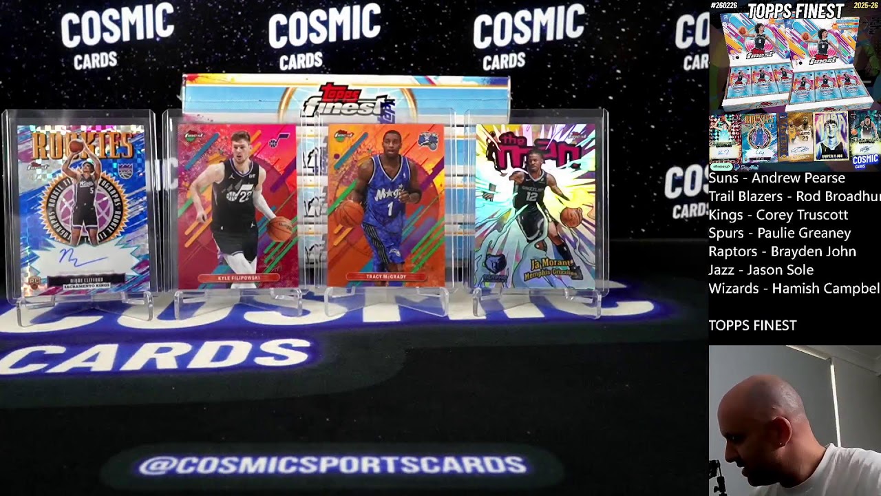 #250226 2025-26 TOPPS FINEST BASKETBALL HOBBY (2 BOXES)