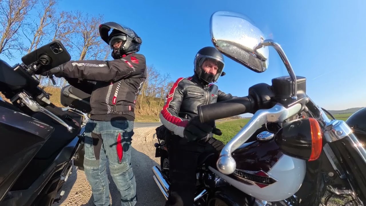 Honda Forza 750 & Harley Davidson Softail Slim trip from Bratislava to Mikulov via Austria