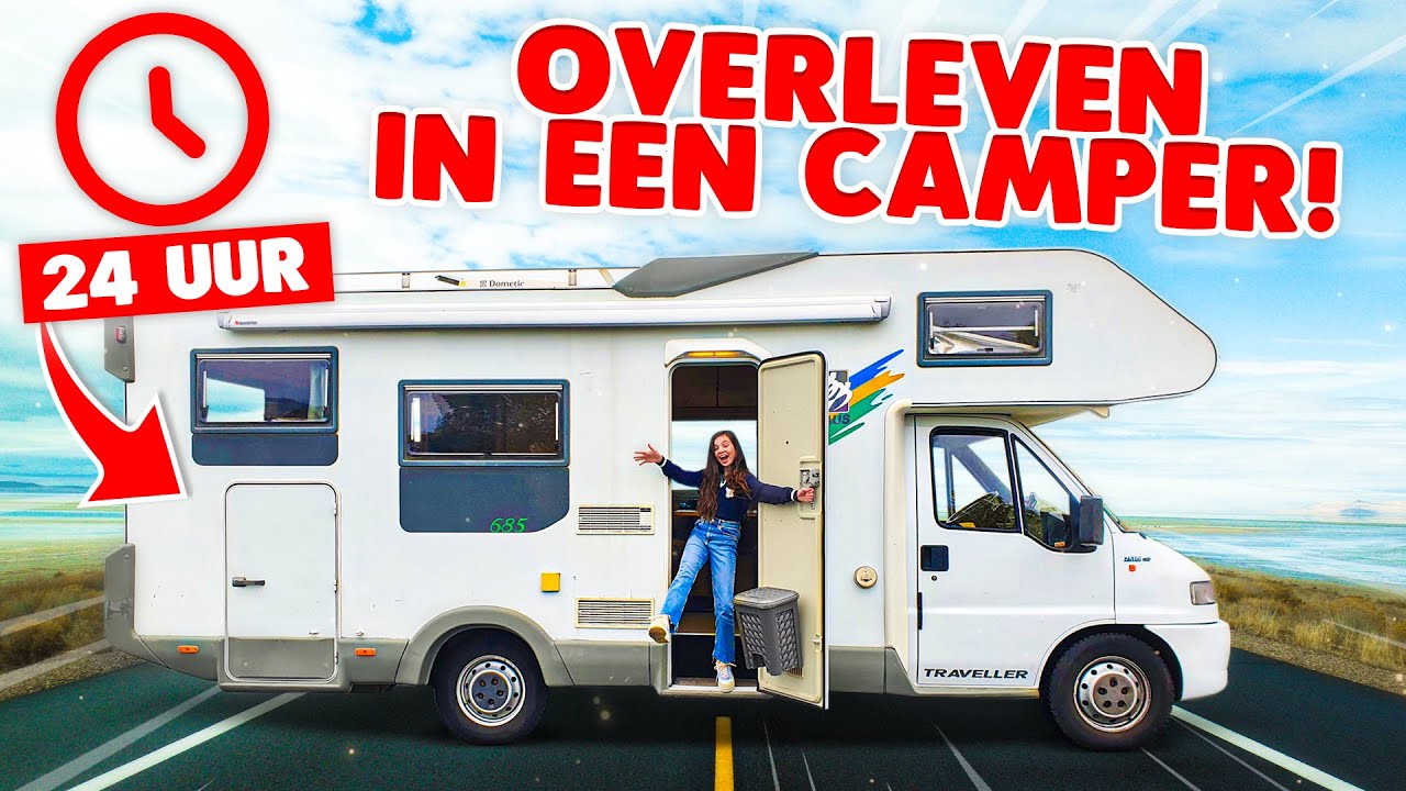 24 UUR OVERLEVEN IN EEN CAMPER - Bibi