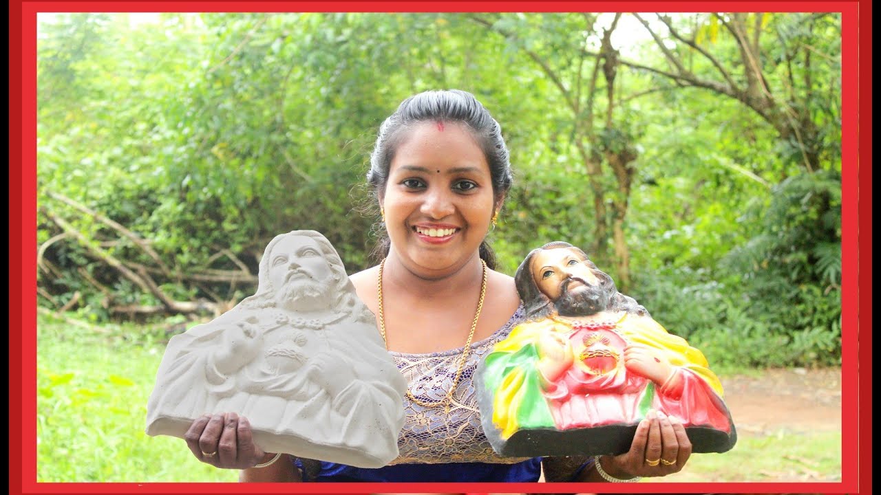 Plaster of Paris Moulding | ശില്പത്തിൻ്റെ കോപ്പിയടി | Eliza Creations