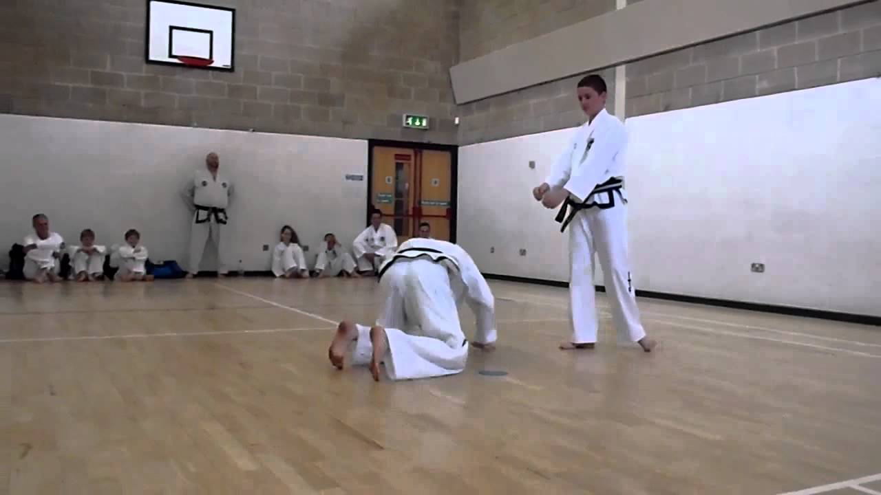 Christopher Dudman (1st Dan) & L C (3rd Dan) Model Sparring July 14th 2012