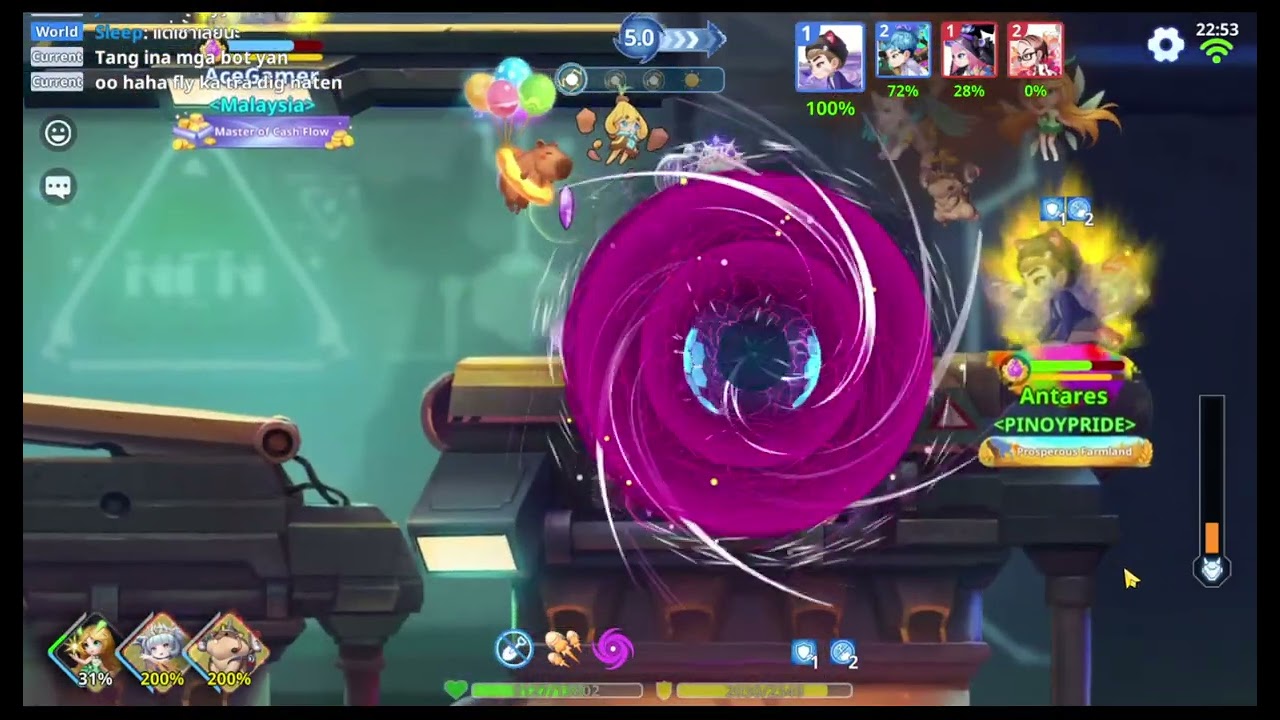Hero 1 Ranked game w/ bots Ballistic Hero VNG 4