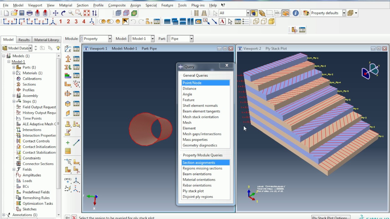 Composite Pipe #simulation using #Abaqus#.