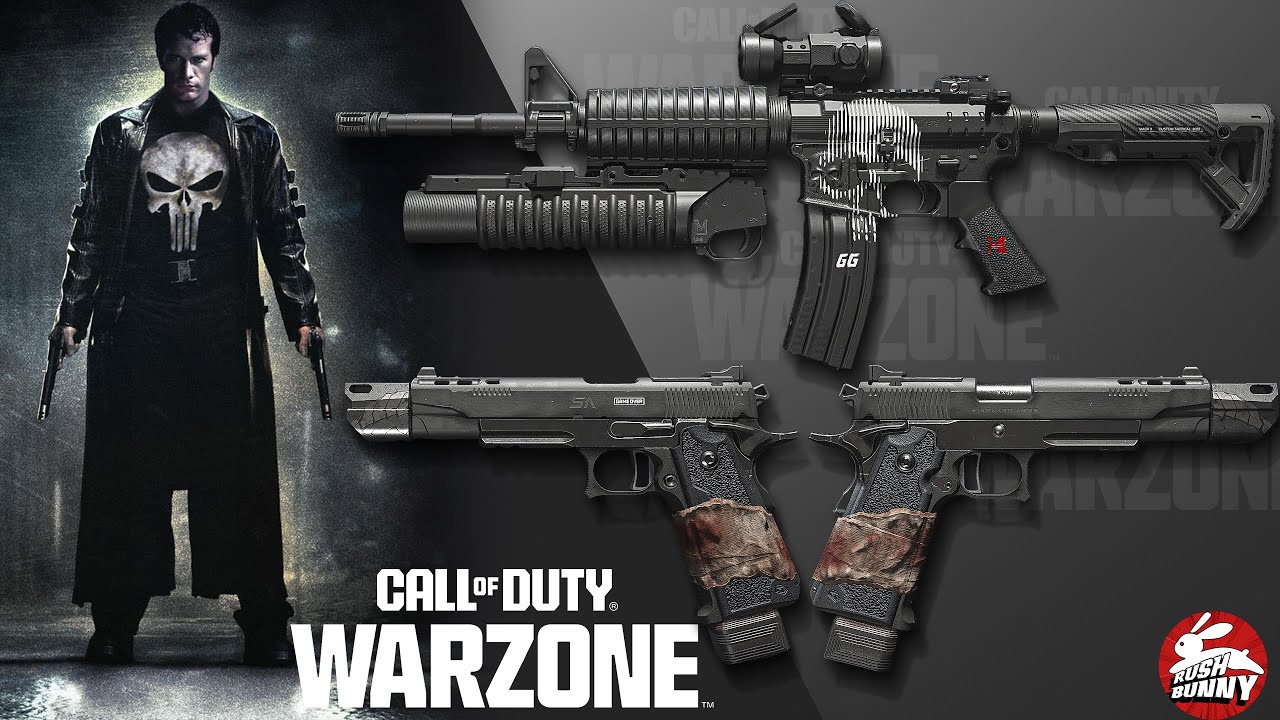 THE PUNISHER INSPIRED LOADOUT | M4 & 9MM DAEMON | CALL OF DUTY WARZONE III @rushbunnyXD @CallofDuty