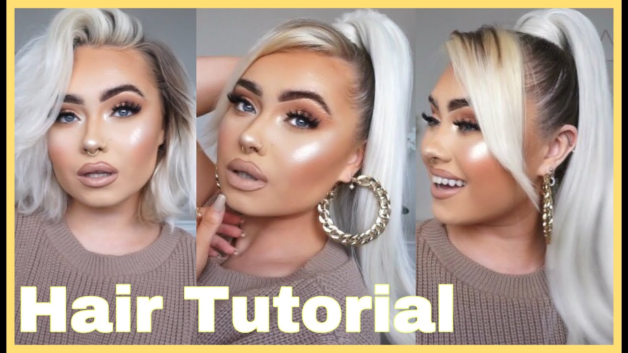 My HIGH PONYTAIL Tutorial For SHORT HAIR | EASY + CHEAP