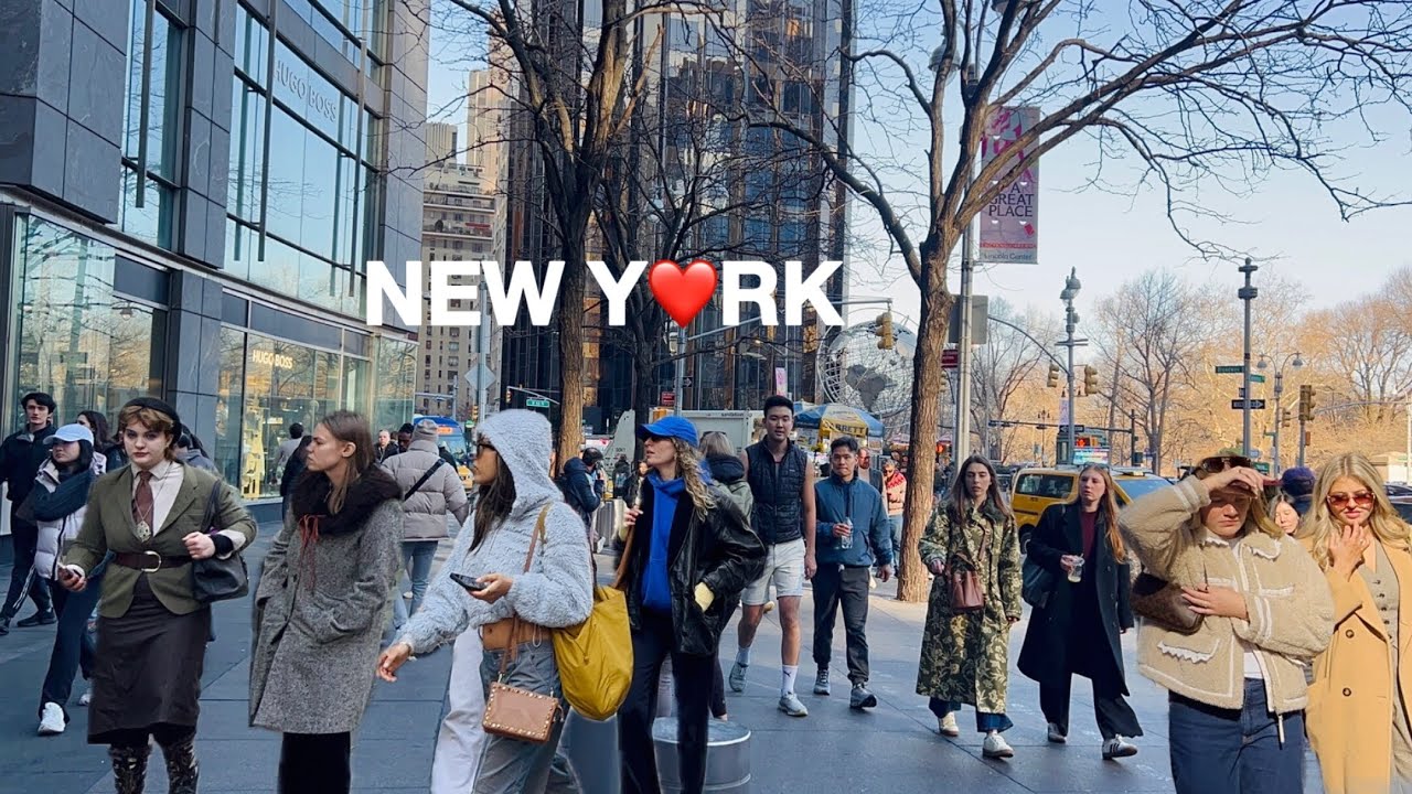 [4K]🇺🇸NYC Walk🗽Feels like Spring in NYC 😎🌷Lively Saturday in Manhattan 🍜 Kin Ramen | Feb 2026