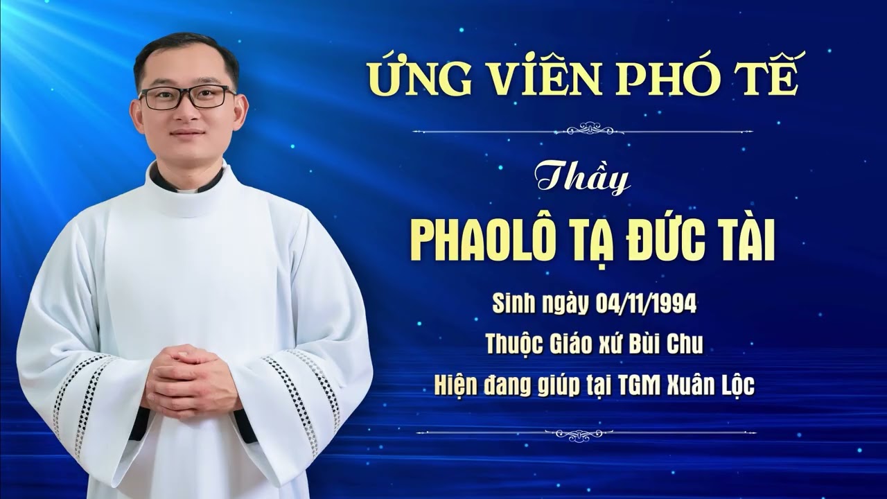 GIỚI THIỆU 22 ỨNG VIÊN PHÓ TẾ | Thánh Lễ Truyền Chức Phó Tế vào lúc 9h00 Thứ Năm ngày 12.03.2026