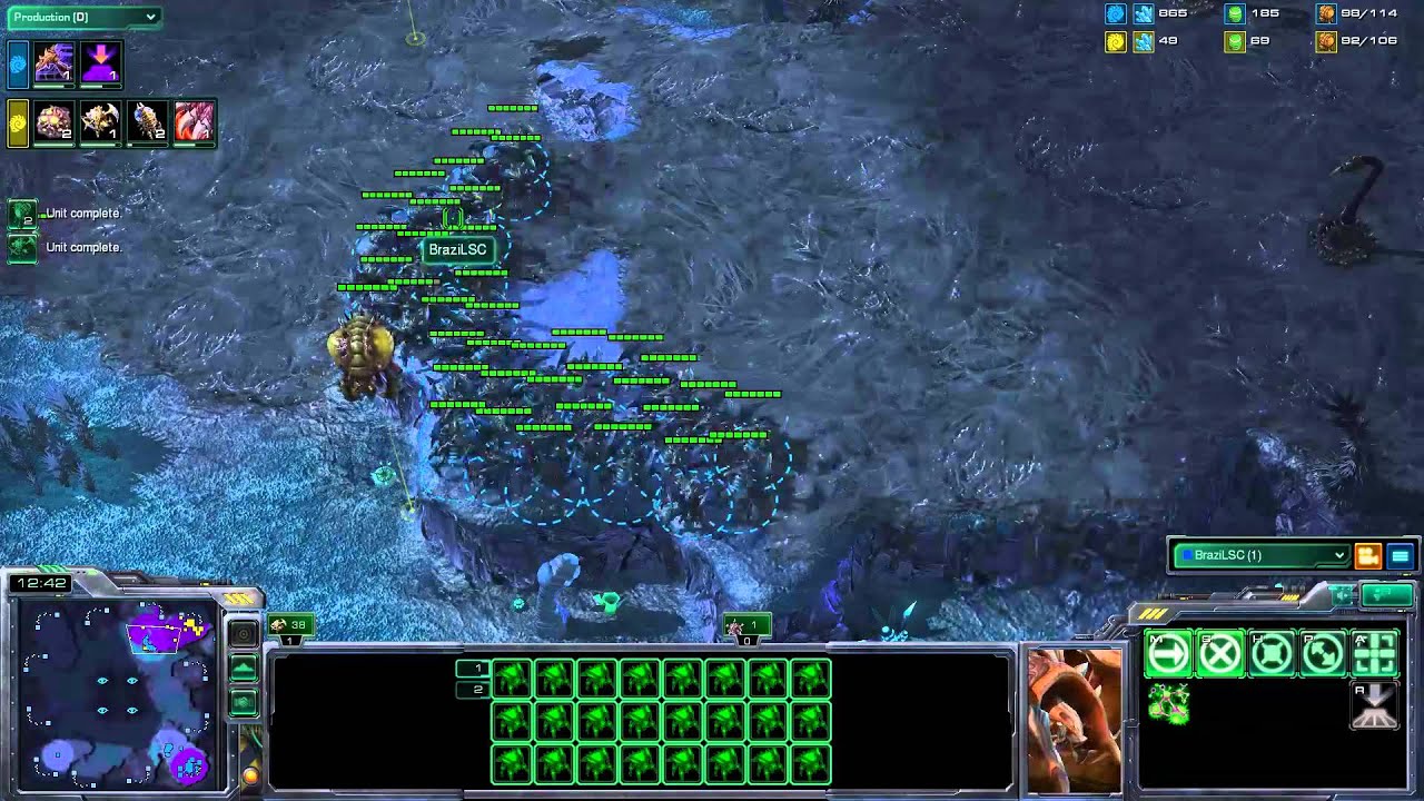 Destiny teaching BraziLSC [Lesson 1 - Game 2] - Starcraft 2 Lesson