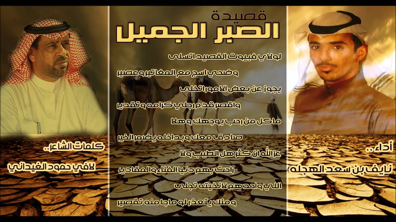الصبر الجميل لشاعر لافي الغيداني اداء نايف بن سعد الهجله