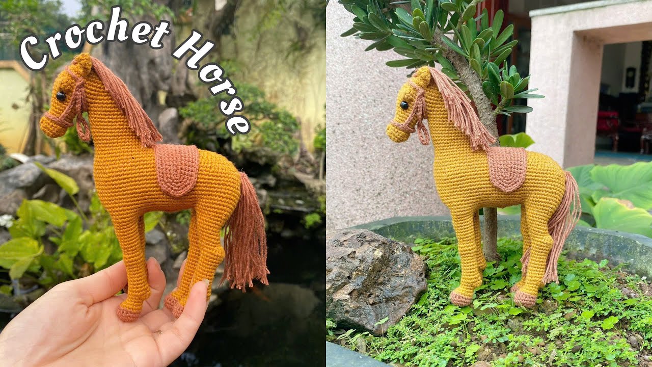 CROCHET HORSE| Hướng dẫn móc ngựa bằng sợi ctvn( phần 1)