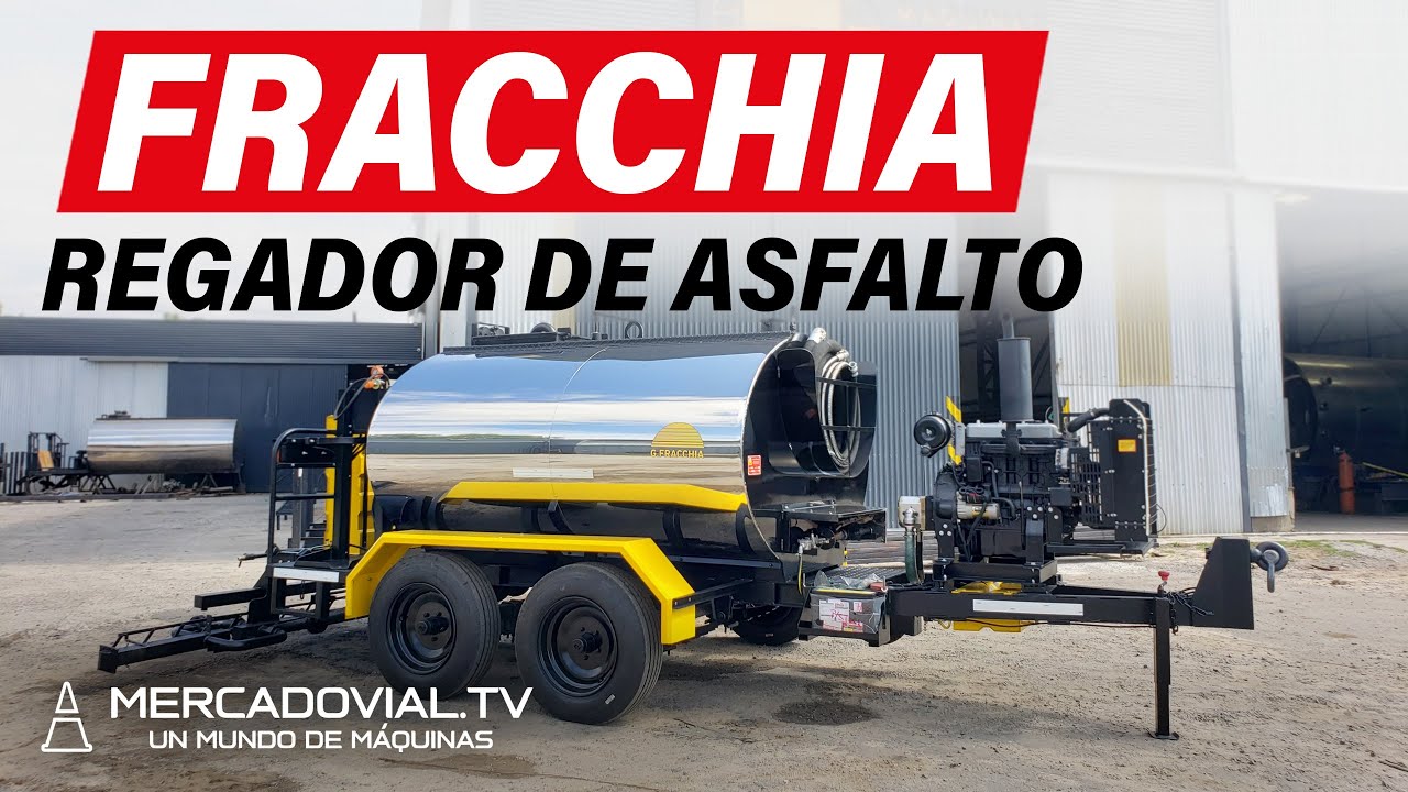 [ CONTACTO ] Regador de Asfalto de Tiro de 3.600 L | Guillermo Fracchia SRL | Mercado Vial TV