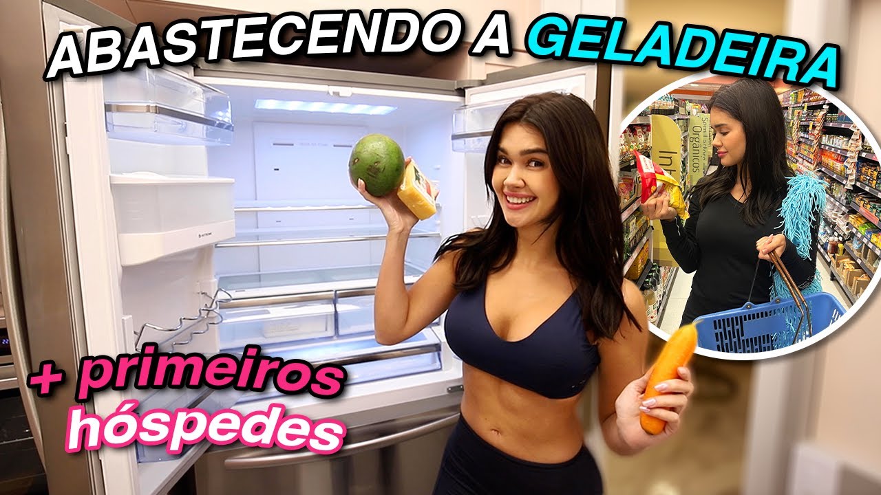 PRIMEIRAS COMPRAS NO MERCADO PRO MEU APÊ + primeiros hóspedes chegaram!
