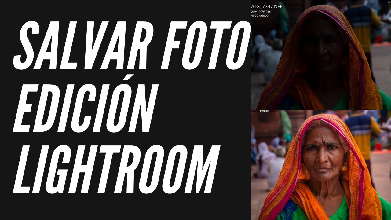 COMO SALVAR UNA FOTO SUBEXPUESTA CON LIGHTROOM // ¡¡Recupera la luz en la foto y en el rostro!!