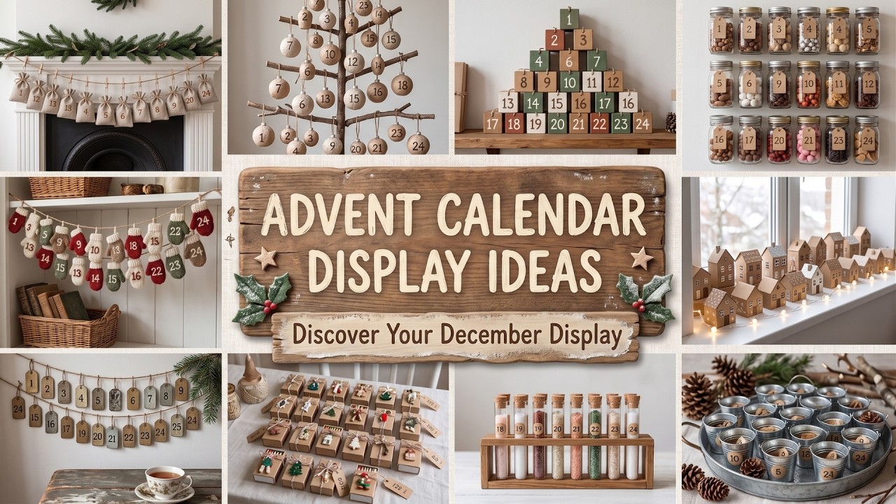 30+ ✨ European Advent Calendar Display Ideas for Living Rooms, Entryways and Modern Home Decor 2026