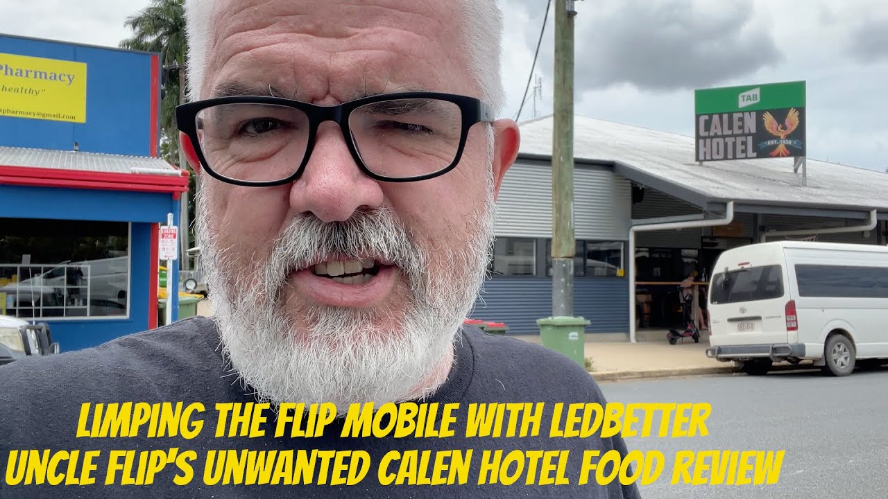 Limping the Flip Mobile with Clint. An Unwanted Lunch Review At Calen Hotel. The Rolling Road Block