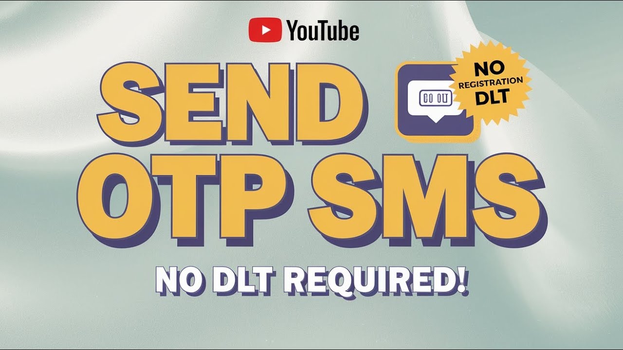 How to Send OTP SMS Without DLT Registration #bulksms #otpsms #howto #howtosend