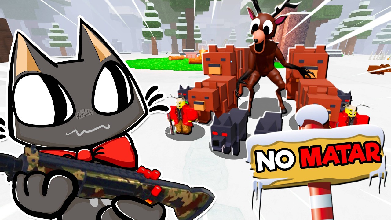 SANTA CLAUS ME PIDIO QUE NO MATARA A NADIE en 99 NOCHES EN EL BOSQUE ROBLOX