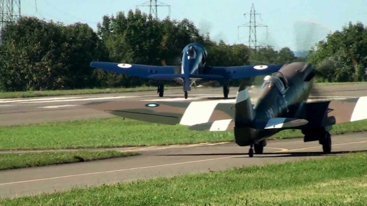 Spitfire, Seafury Lausanne la Blecherette Airshow HD