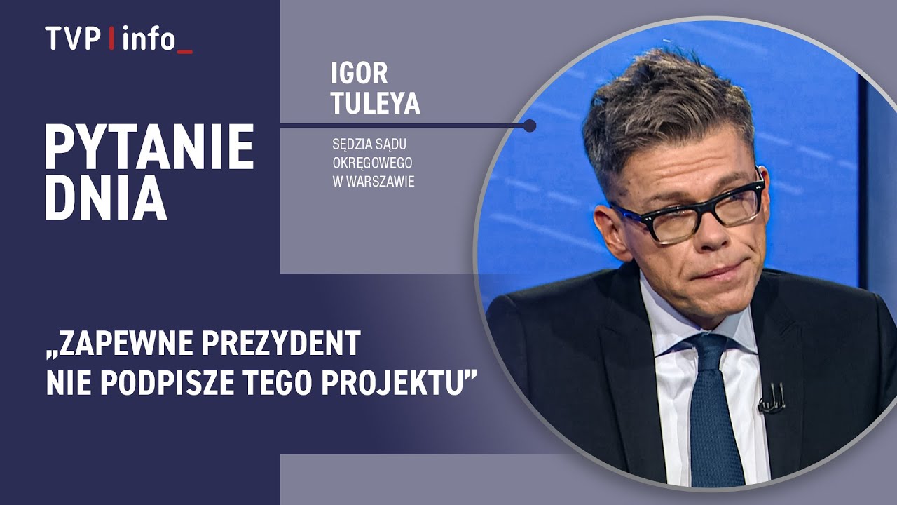 Igor Tuleya: Przygotowano kompromisowy projekt na uzdrowienie sytuacji w sądownictwie | PYTANIE DNIA