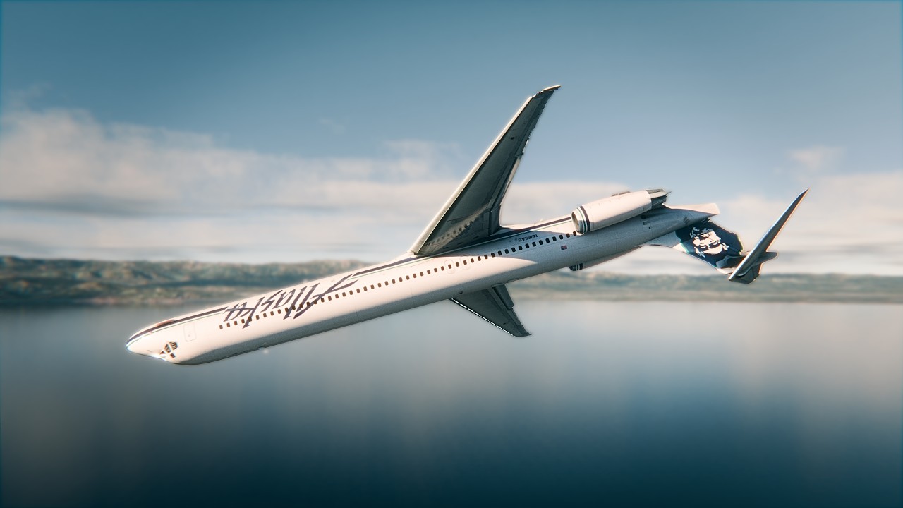 Alaska Airlines 261 | 4K BLENDER CRASH ANIMATION