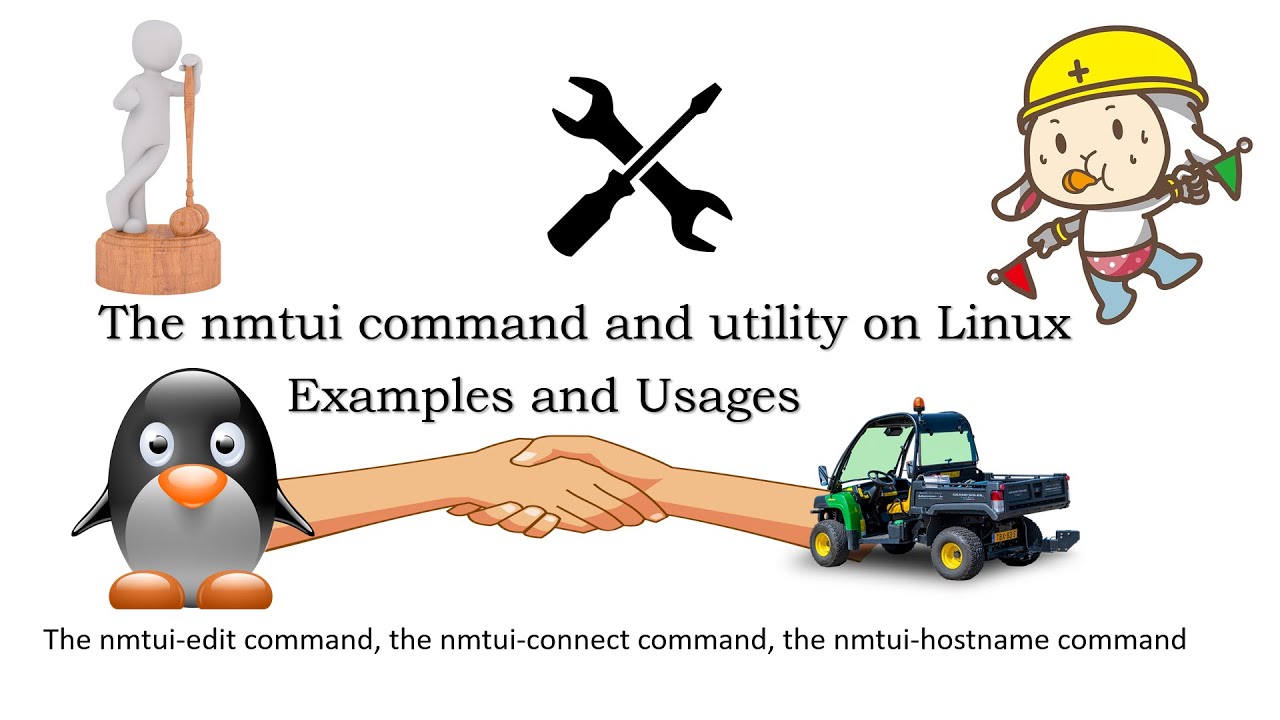 Команды nmtui, nmtui-edit, nmtui-connect и nmtui-hostname в Linux с примерами