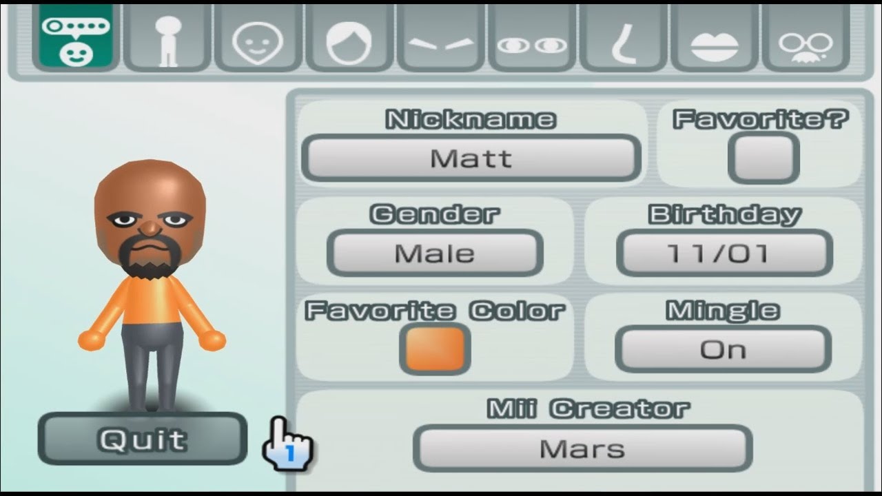 Matt - Wii Sports - Mii 194