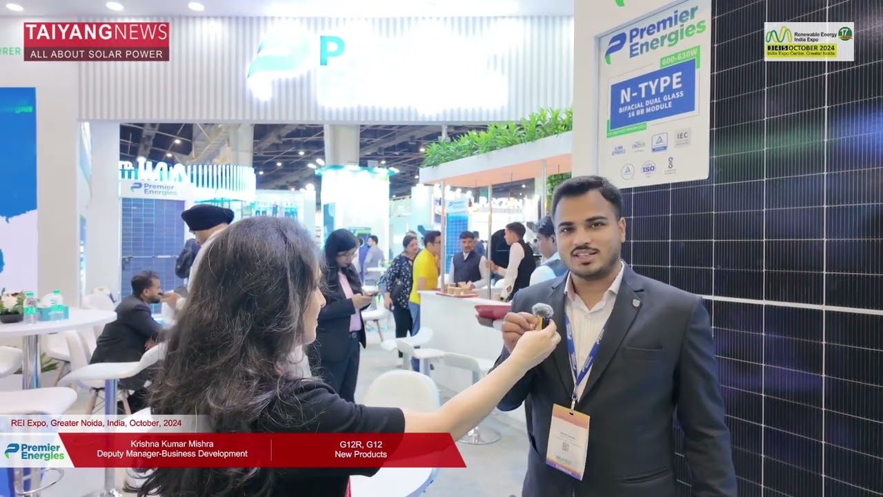Premier Energies Speaks About Its Solar PV Products To TaiyangNews At REI 2024