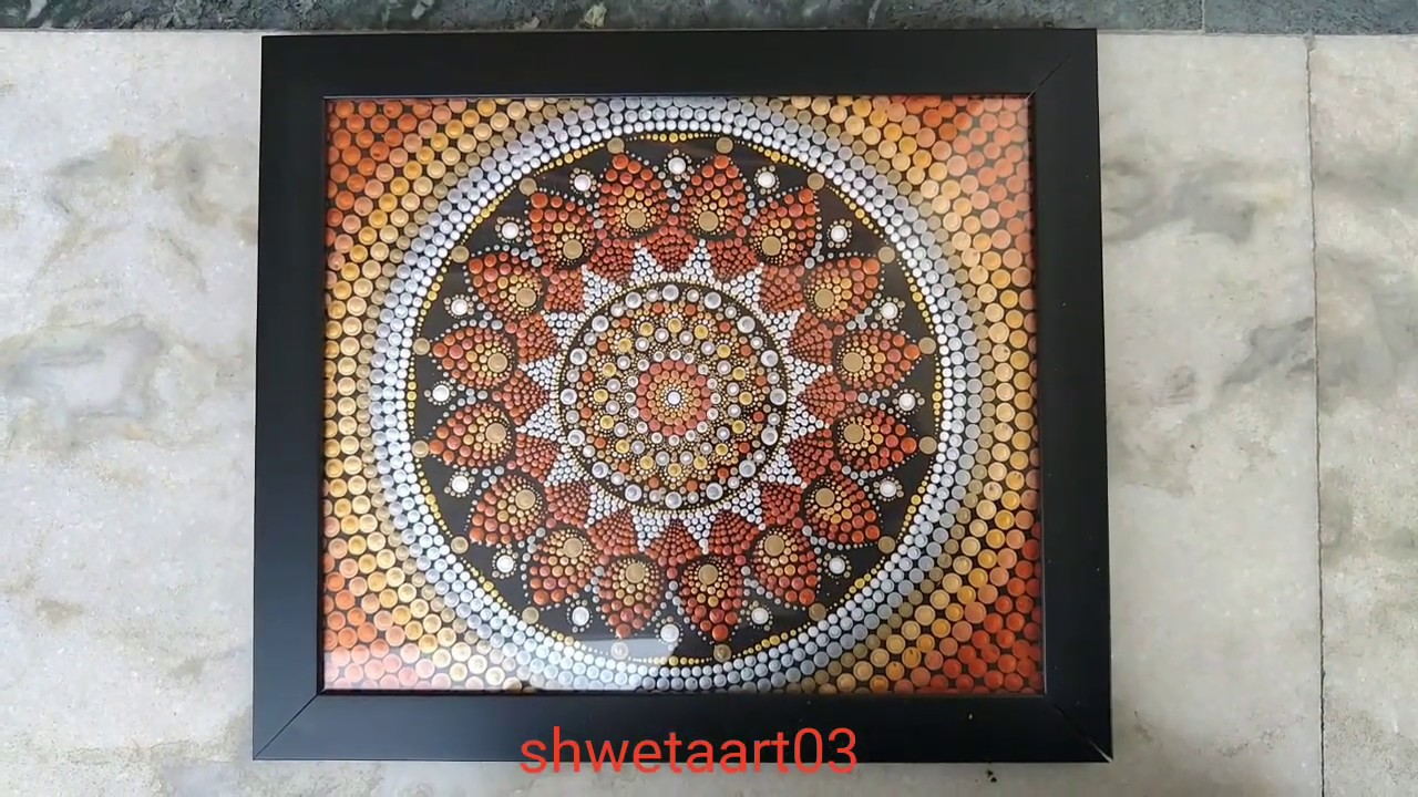 Dot mandala painting #8 full video tutorial by shwetaart03