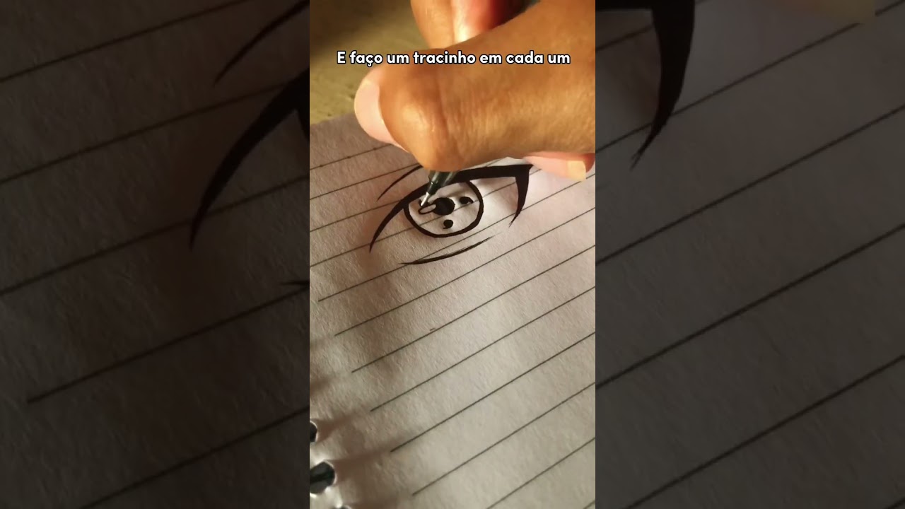 Desenhando Sharingan 🔥✨ | Samuel Criatividade | #shorts #drawing #sketchbook #naruto #anime #sasuke