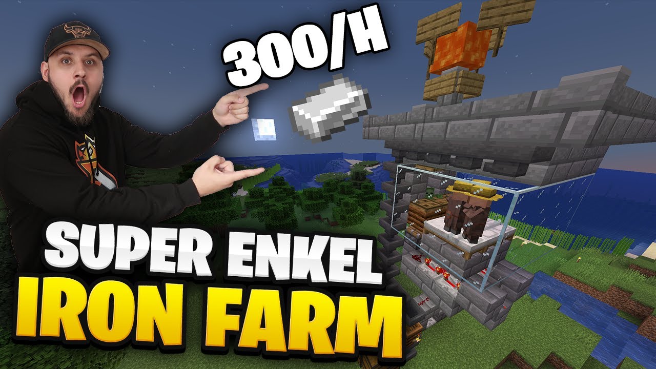 SUPER ENKEL IRON FARM I MINECRAFT *300 IRON PER TIMME*