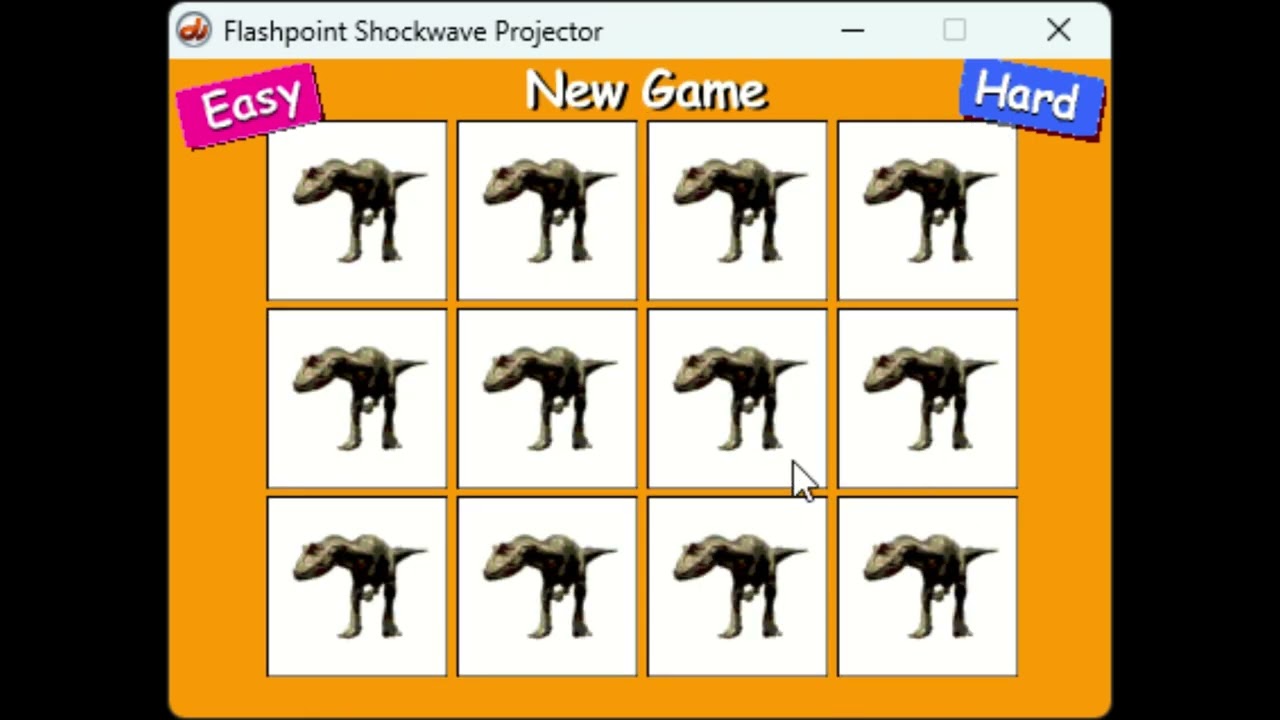 Memory Game - Dinosaur Playground Game (1999)