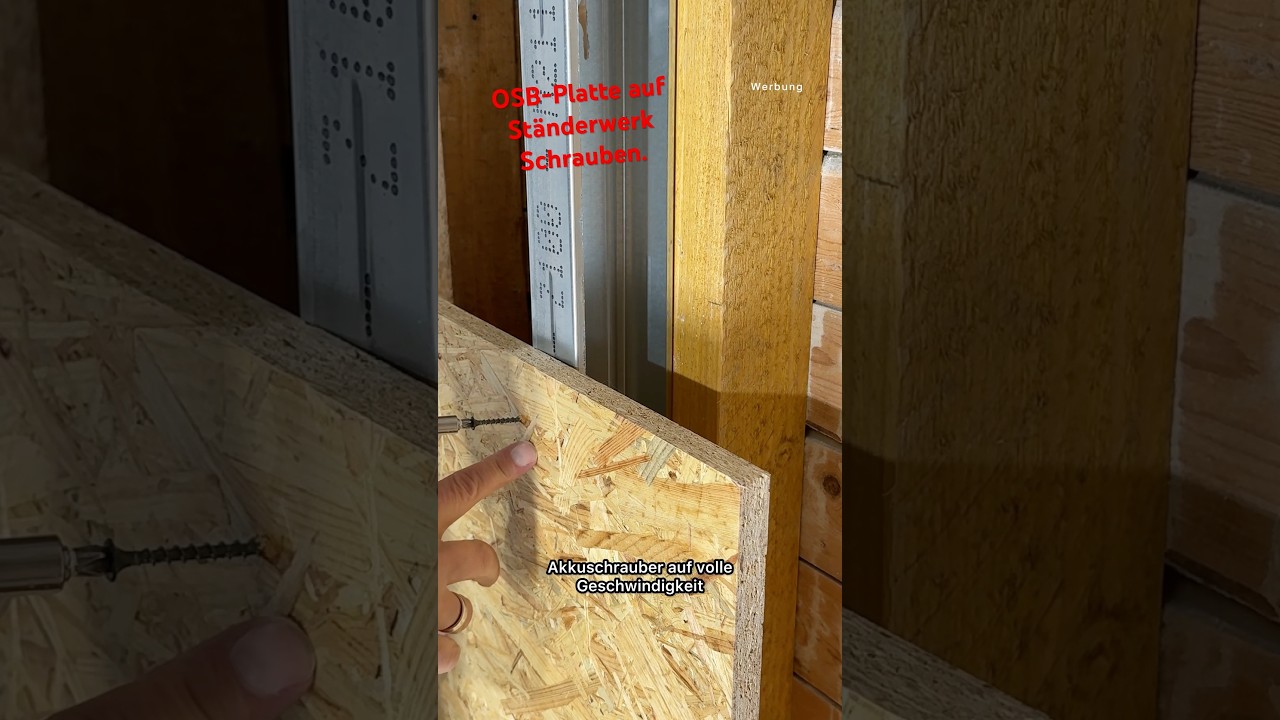 So klappt es mit OSB-Platten auf CW Profilen.