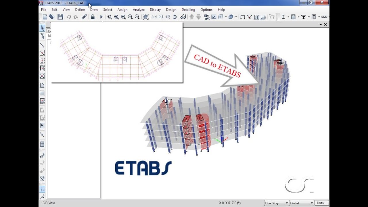 ETABS - 06 CAD Import: Watch & Learn