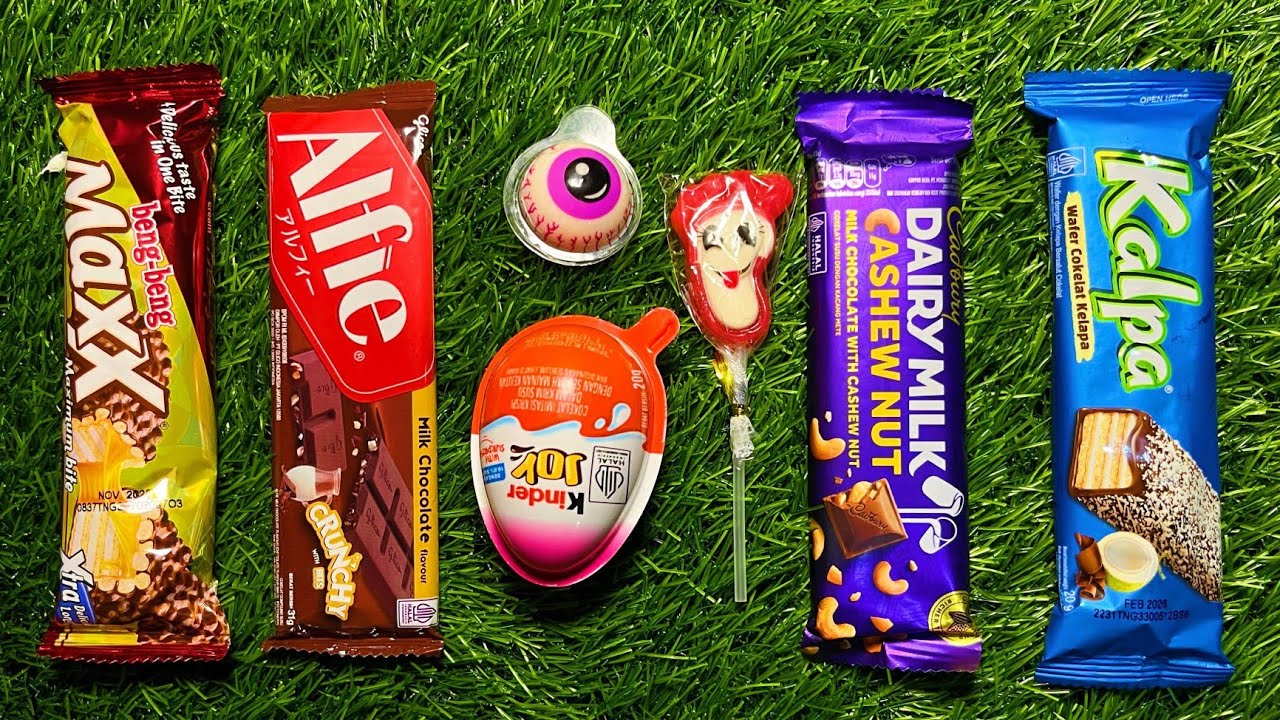 ASMR candy | popular lollipops 2025, unwrapping delicious chocolate